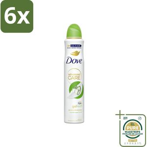 Dove Deodorant Spray - Komkommer & Groene Thee - 200 ml - Voordeelverpakking - 6 stuks - Cucumber & Green Tea - Deodorant spray