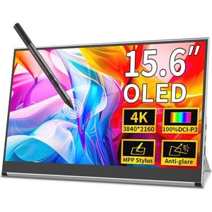 15,6 inch OLED Touchscreen Monitor met 100% Ontspiegeling voor Laptop en Gaming