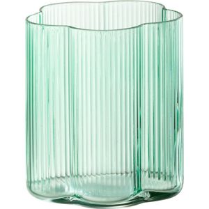 J-Line drinkglas Fiore - glas - aqua - 12 stuks