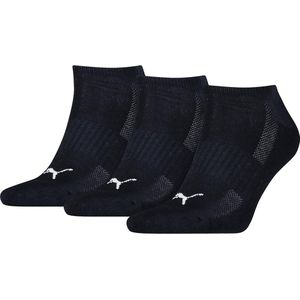 Puma 3-Paar Sneaker sokken met zachte badstof zool - 42 - Blauw.