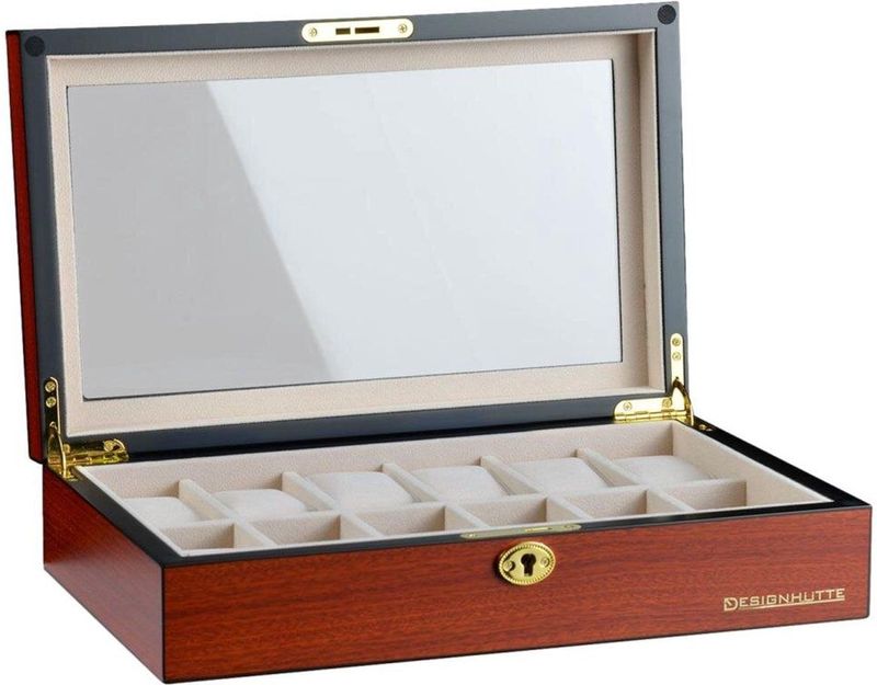 Designhütte - 70005-199 - Horlogekast - Bruin - Auckland 12