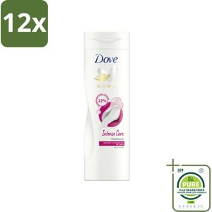 Dove Bodylotion Intense Care 400 ml - Voordeelverpakking - 12 stuks - Lichaamslotion - Intensieve hydratatie