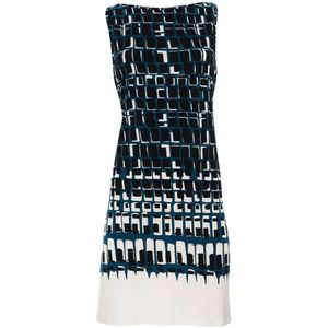 Sunflair Strandjurk Dames – Mouwloos Kleedje – Geometrisch Patroon – 100% Viscose – Licht & Luchtig – Maat 40