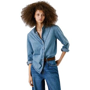 PEPE JEANS - Blouse - Lichtblauw - Katoen - Casual