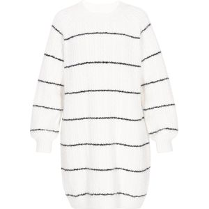 Usha - Classic Collection - Mini Jurk - Zacht Gebreid - Ronde Hals - Lange Mouwen