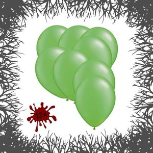 Premium Ballonnen Zombie Green 12 stuks 30 cm | Halloween | Griezel