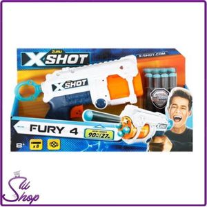 Zuru X-Shot - Fury 4 incl. 8 pijlen - speelgoedpistool