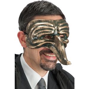 Carnival Toys Masker Venetiaans Papier-maché Goud One-size