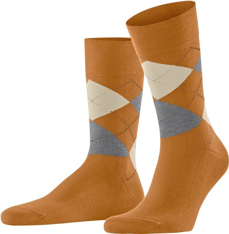FALKE - Sensitive Argyle - Katoen Sokken - Heren - Comfort Tailleband - Maat 39-42