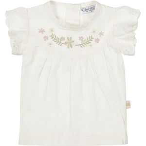 Dirkje - T-shirt - Wit - Bloemetjes - Maat 56