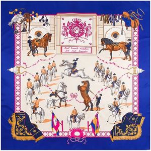 Sjaal Paard Dressuur Cadeau, 130 x 130 cm