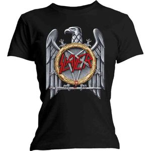 Slayer - Silver Eagle Dames T-shirt - L - Zwart
