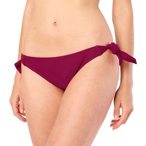 Merry Style Dames Zwembroek - Bikinibroekje - Elastische tailleband - Polyamide & Elastaan – Wijn rood (4242) – 38 – MS-VR-Brief-4