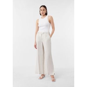 comma - Marlene-broek - Linnen - Wijde Pijpen - Zwart