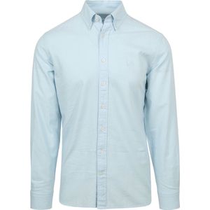 Hackett - Overhemd Garment Dyed Offord Lichtblauw - Heren - Maat M - Slim-fit