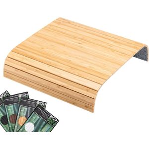Antislip flexibele armleuningbescherming - Duurzaam banktablet - Elegant armleuningtafelontwerp - Sofa armleuninglade - Bamboe