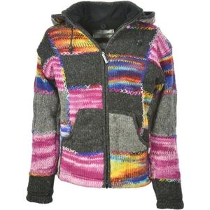 Pure Wool - Nepal - Damesvest  - Patch - multicolor - XXL