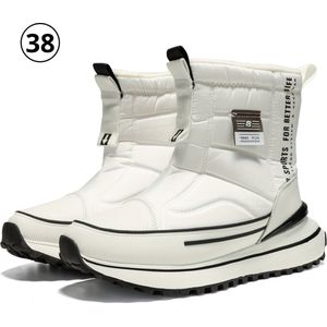 Livano Antislip Sneeuwboots - Snowboots - Wintersport Sneeuwschoenen - Ski Gadgets Voor Dames - Maat 36 - Wit