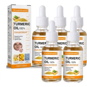 Turmeric Serum for Dark Spots， Dark Spot Corrector Serum for Face, Moisturizing Massage Essence Reduces Hyper pigmentation Age&Sun Spot, 5 Fl Oz