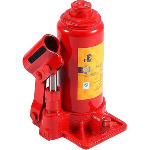 Hydraulische Krik - 3T Ramkrik Met Stevige Metalen Constructie Voor Auto, Boot, Vrachtwagen en Caravan Lift - Rode Kleur