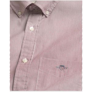 Gant - Regular Fit - Casual Overhemd - Rood Gestreept