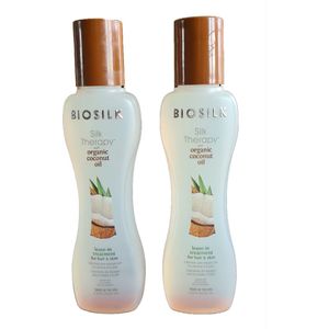 Biosilk Therapy organic coconut oil 67 ml 2 stuks Haarolie