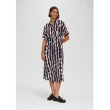 s.Oliver - Overhemdjurk - Zomer - Midielengte - Crêpe Textuur