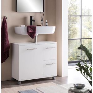 Wastafelonderkast - Perfect voor de badkamer: Badkamerkast voor het opbergen van schoonmaakproducten, lappen