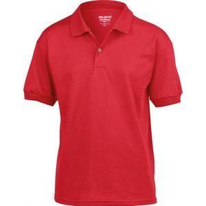 Gildan - DryBlend Kinder Polo - Red maat L (164)