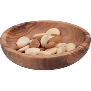 Bowls and Dishes Pure Olive Wood olijfhouten Schaal Ø 12 cm - cadeau tip!