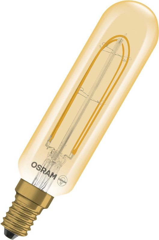 OSRAM - LED Buis Vintage 1906 T28 - Filament - Goud - 4.8W - E14 - Helder