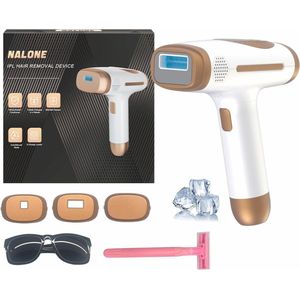 IPL Haarverwijderingsapparaat met Koelingsfunctie – 4-in-1 Pulse Light Technologie met 10 Energieniveaus voor Gladde Huid