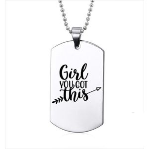 Ketting RVS - Girl You Got This