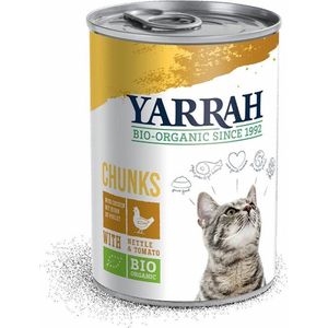 Yarrah Bio Kattenvoer Chunks Kip 405 gr
