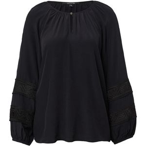 COMMA - Blouse - Zwart - Blouseshirt - Lange Mouw