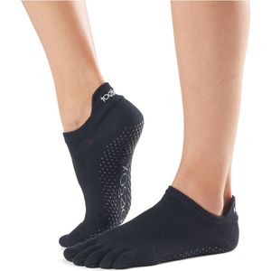 ToeSox Low Rise - Antislip Sokken - Met Tenen – Zwart