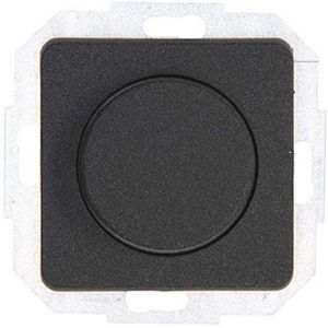 Antraciet Drukwisselschakelaar en LED-Dimmer voor Gloeilampen en Halogeenlampen