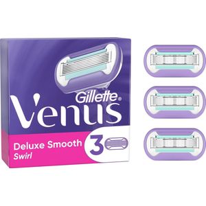 Gillette Venus Deluxe Smooth Swirl Scheermesjes Voor Vrouwen - 3 Navulmesjes