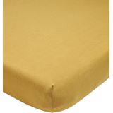 Meyco Home Uni hoeslaken eenpersoonsbed - honey gold - 80x200cm