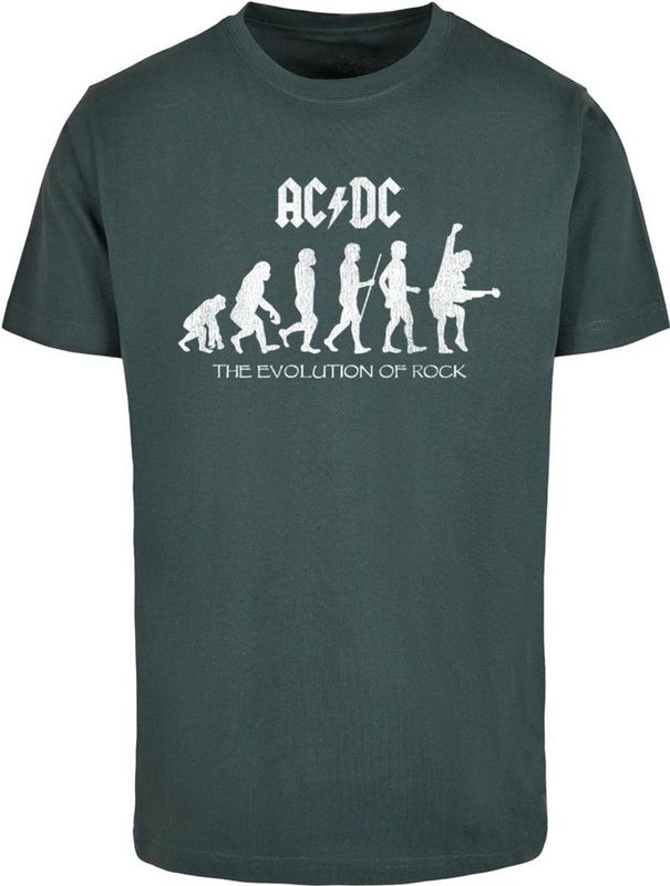 Merchcode ACDC Evolution Of Rock T-Shirt MP5011714 Bottlegreen-S
