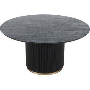 PTMD Xelle Black dining table