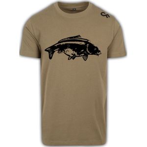 Karper shirt - Karpervissen - CarpFeeling - Karper - Olive - Maat M