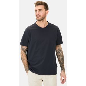 camel active T-shirt met rugprint - Maat menswear-S - Donkerblauw