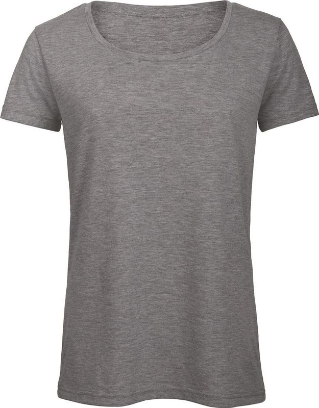 B&C Triblend - Dames-T-shirt - Ronde Hals - Gecertificeerd STANDARD 100 - Comfortabel en Duurzaam