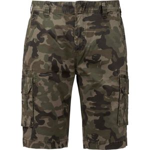 Bermuda/Short Heren 56 NL (50 FR) Kariban Olive Camouflage 98% Katoen, 2% Elasthan