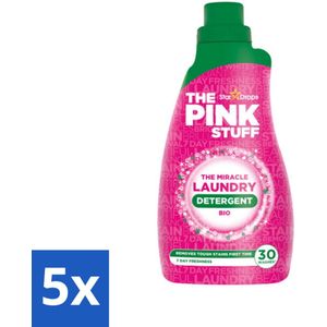The Pink Stuff BIO - Wasgel - Wasmiddel - Biologisch - 30 Wasbeurten - 960ml - Bulkverpakking - 5 stuks
