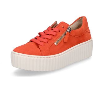 Sneakers - Effen - Leer/Suède - Ronde Neus - Middelhoge Hak