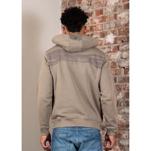 Napapijri - B-Back Graphic - Hoodie - Grijs - Relaxed Fit