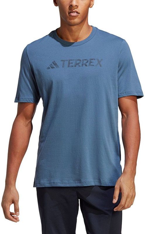 Adidas Tx Logo T-shirt Met Korte Mouwen Blauw S Man