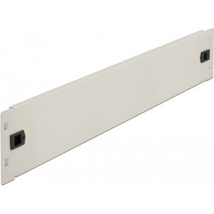 Delock - 19″ Netwerkkast Blind Cover - Grijs - Metaal - Gereedschapsvrij